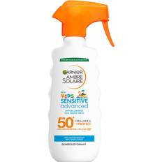 Sprayflasker Solkremer Garnier Ambre Solaire Sensitive Advanced Kids Happy Trigger Spray SPF50+ 270ml