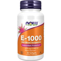 Now Foods Vitamin E-1000 - Natural Mixed Tocopherols, Variationer 50