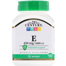 Mg 55 21st Century E, 450 mg 1,000 IU, 55