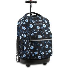 J World Sunrise 18" Rolling Backpack Night Bloom, Black Bloom