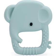 Blue Teething Toys Loulou Lollipop Wild Silicone Baby Teether Elephant