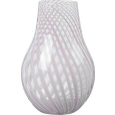 Broste Copenhagen Vases Broste Copenhagen Ada Crossstripe H 22.5 cm Gris Lavande Vase