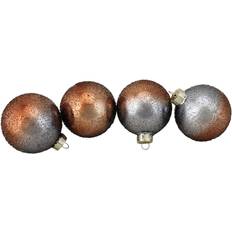 Northlight 4ct. 3" Hand Blown Textured Glass Ball Christmas Tree Ornament