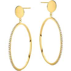 Spirit Icons Øreringe Spirit Icons Fire Hanger Earrings - Gold/Transparent