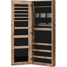 Brown - Women Jewelry Storage Songmics Armoire Jewellery Cabinet - Brown