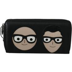 Leather Continental Wallet - Black