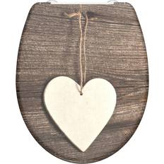 SCHÜTTE Duroplast WC-Istuin Soft-Close Wood Heart