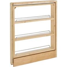 Rev-A-Shelf 438-BC-3C 3 Cabinet Base Pull Out Organizer Rack Maple