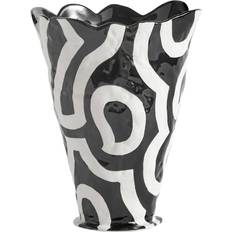 Hay Shadow Black/White Vase 25cm