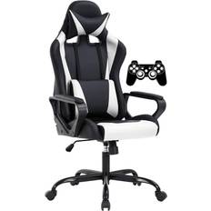 Best Gaming Chairs BSTOPHKL Modern High Back Gaming Chair - Black/White