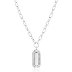 Sif Jakobs Silber Halsketten Sif Jakobs Capizzi Grande Necklaces - Silver/Transparent