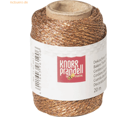 Fils et Fournitures de Couture Knorr Prandell Twistat snöre 1,5 mm Metallic Koppar 20 m