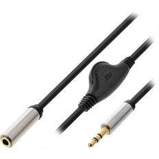InLine Minijack headset forlængerkabel 1.5m