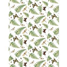 Arvidssons Textil Humlan stof Metervare Grøn, Beige, Hvid