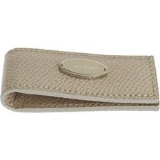 Dolce & Gabbana Beige Leather Magnet Money Clip