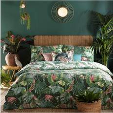 Riva Home Furn. Amazonia Jade Floral Duvet Cover Green, White, Pink