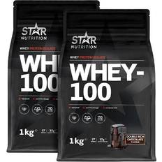 Double rich chocolate Star Nutrition Whey 100 Mix and Match Double Rich Chocolate 1kg 2-pack