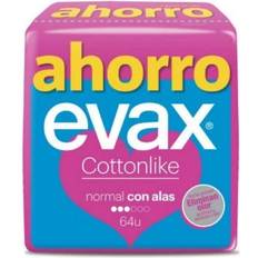 Assorbenti mestruali Evax Cottonlike with Wings Normal 64 pz