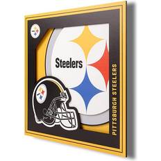 YouTheFan Pittsburgh Steelers Yellow/Black Wall Decor 30.5x30.5cm