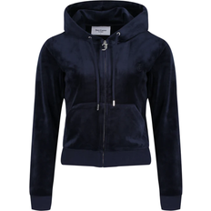 Juicy Couture Dame Gensere Juicy Couture Classic Velour Robertson Hoodie - Night Sky