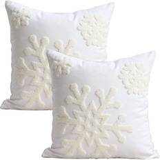 Christmas Snowflake Complete Decoration Pillows Grey, Black, Red, Blue, White (23.4x22.1cm)