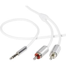 SpeaKa Professional SP-7870524 RCA Audio/phono Cable [2x RCA plug phono 1x plug mm] 1.50