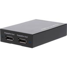 Deltaco DisplayPort-splitter, 1x20-pin ho