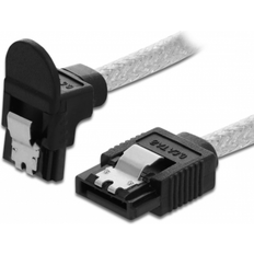 DeLock SATA 6 GB/s kabel rakt vinklad 0.5m