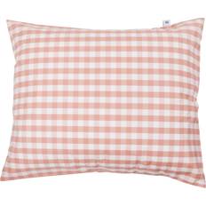 Mille Notti Casella Percale Hovedpudebetræk Pink, Hvid