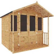 Traditional Double Door Summerhouse including Veranda with Assembly 