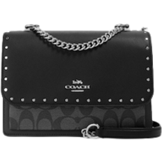 Coach Klare Crossbody Bag In Signature Canvas With Rivets - Silver/Graphite/Black Multi