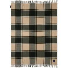 Lexington Checked Recycled Blankets Beige, Grey, Green, Red (170x130cm)