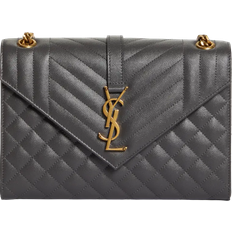 Saint Laurent Envelope Flap Bag Medium - Storm