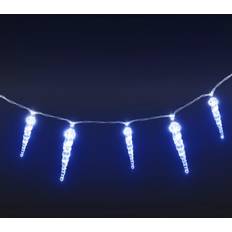 Acrílico Cadenas de luces y tiras de luces vidaXL Carámbanos Navidad 40 Uds Acrílico Blanco Frío Cadena de Luces 40 Lámparas