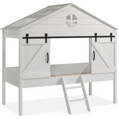 Wit Kinderbedden Cuckooland Barnie Mid Sleeper