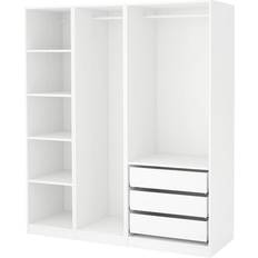 Bedste Garderobeskabe Ikea Pax White Garderobeskab 175x201.2cm