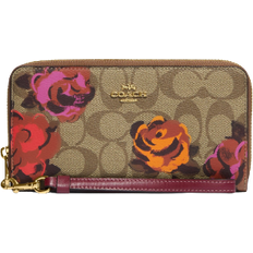 Coach Long Zip Around Wallet In Signature with Jumbo Floral Print