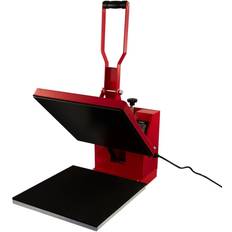 Rojo Prensas Térmicas Pixmax Clam Heat Press 38x38cm