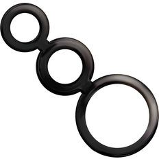 Bruna Penisringar Sexleksaker Addicted Toys Rings Set For Penis Black