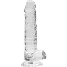 Sugpropp RealRock Clear Dildo Med Sugpropp 17cm