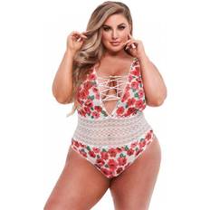 Body Floral & Lace Hvid