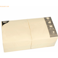 Papstar 12478 Monokromatic Creme Serviet 330 mm