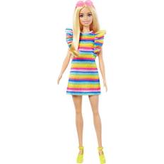 Barbie Fashionista Doll #197 With Braces And Rainbow Dress