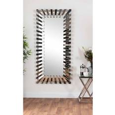 Furniturebox Starburst Large Silver Wall Mirror 80x170cm