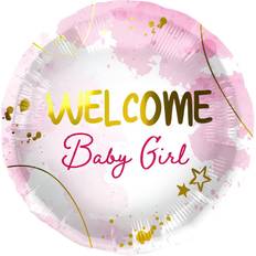 Goedkoop Dieren & Personage Ballonnen Folat Folieballon Welcome Baby Girl 45cm