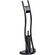 Silver Toilet Paper Holders Beliani Modern Freestanding Toilet Paper Holder Soacha Metal Black