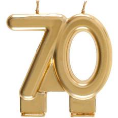 Santex Kagelys Tal Mat Guld Tallet 70