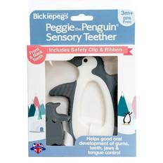 Bic Bickiepegs Peggie The Penguin Sensory Baby Teether Teething BPA FREE 3m
