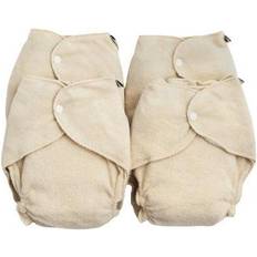 Økologiske Bleer ImseVimse Vimse Terry Diapers Newborn, Natural 4 stk