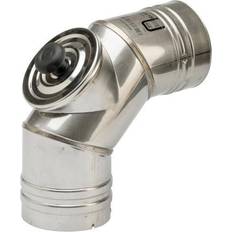 KIERULFF 200 mm Metalbestos Omega vinkelstykke 85° med rensedør max 200°C